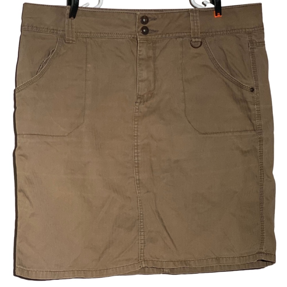 Brown/Tan color jean skirt